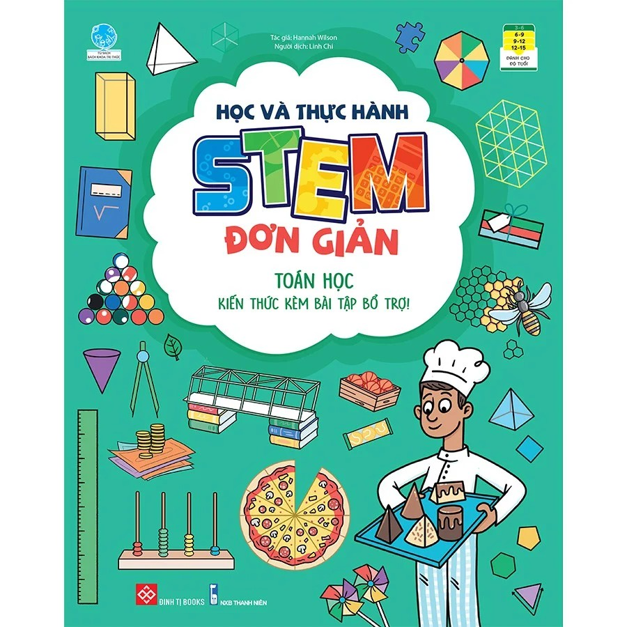 Sách - Học và thực hành STEM đơn giản - Toán học - Kiến thức kèm bài tập bổ trợ!