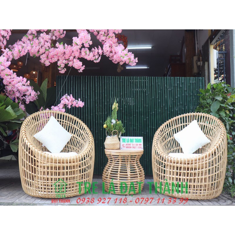 Ghế mây, bàn ghế mây giá rẻ bất ngờ cho phòng khách