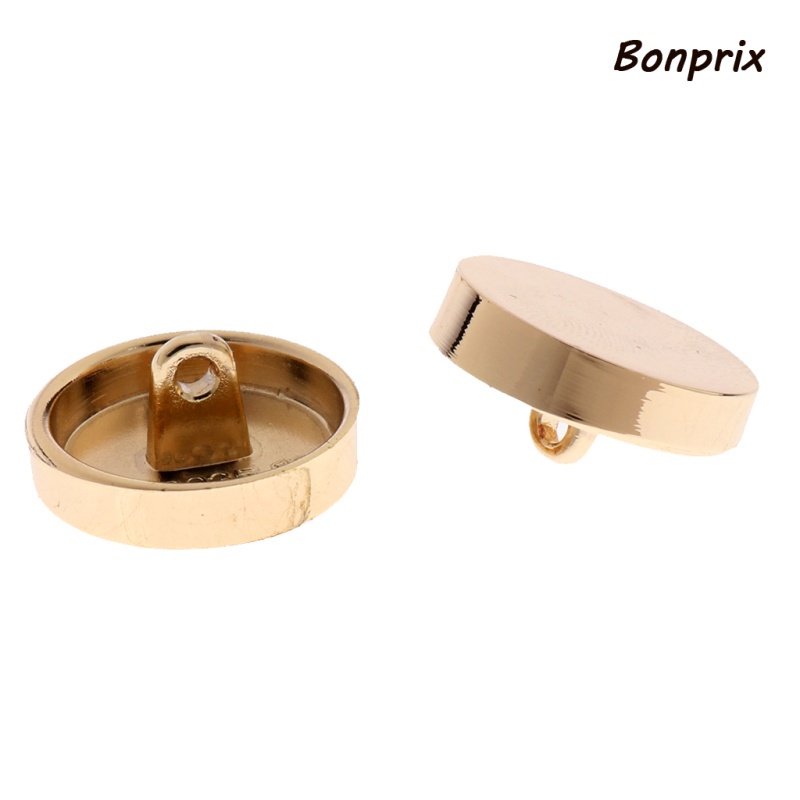 Set 10 Nút Tròn Bằng Kim Loại Mạ Vàng 18mm Trang Trí Áo Khoác Vest