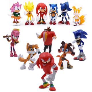 Set 6 Mô Hình Nhân Vật Sonic 5-8cm