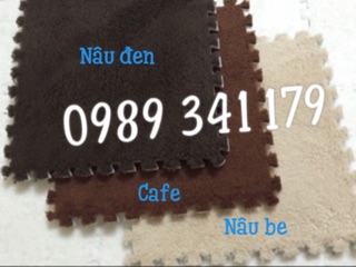 Set 12 tấm thảm lông xốp kích thước 30*30cm