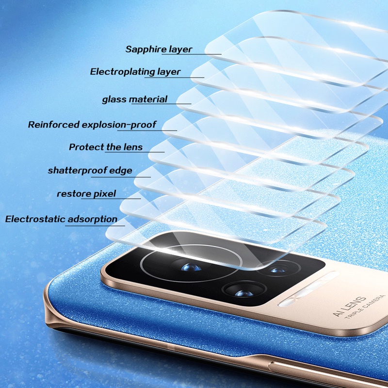 Kính Cường Lực Siêu Mỏng HD Bảo Vệ Ống Kính Máy Ảnh Sau Cho Redmi K50/Redmi K50 K50Pro