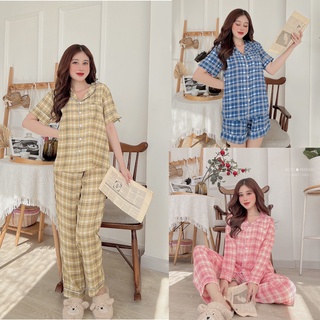 (ĐÙI + TNQD + TAY DÀI) ĐỒ BỘ LỤA MANGO BOO BOO MẪU SỌC SIÊU HOT (40-58KG)