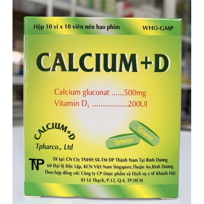 Viên uống bổ sung canxi Calcium + D