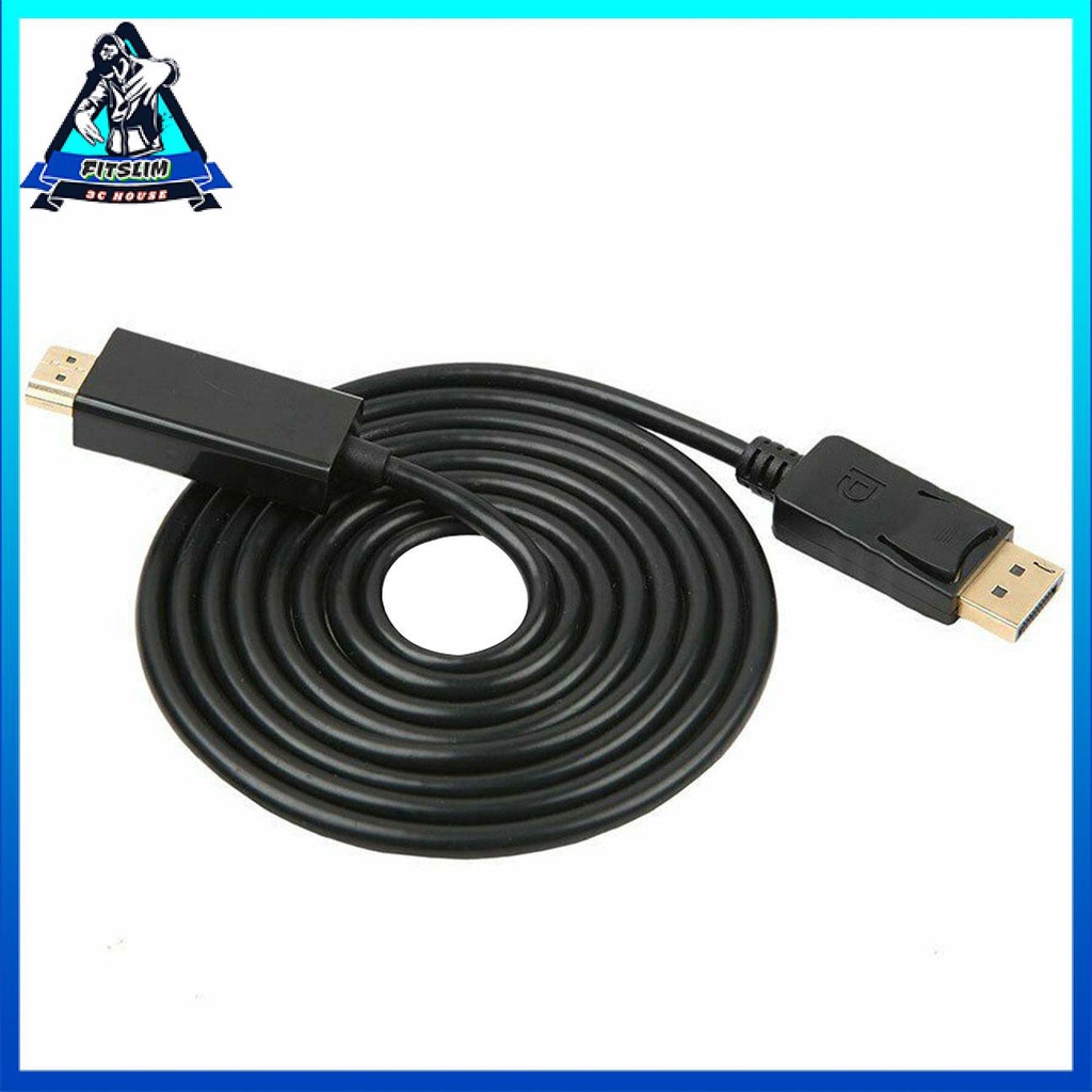 Dây cáp chuyển đầu 6FT DisplayPort DP sang HDMI 1.8 mét siêu dài