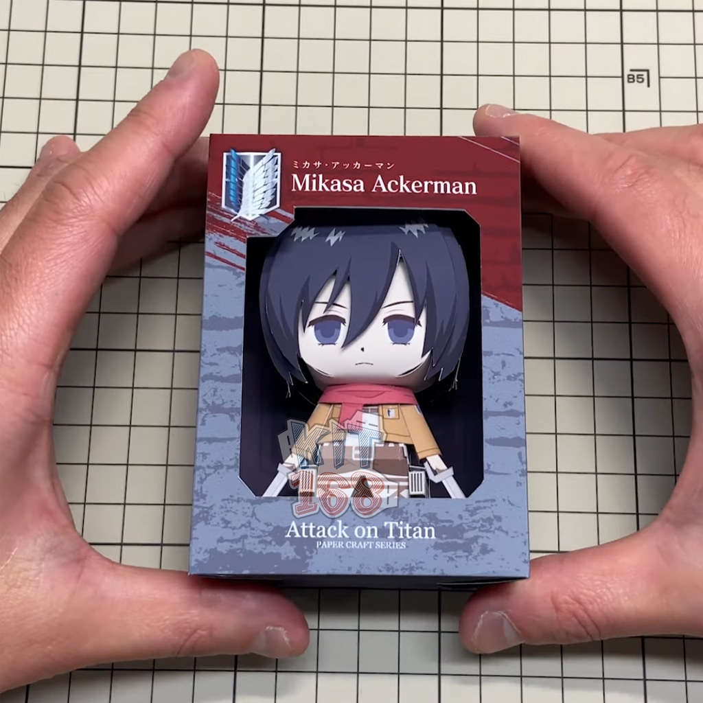 Mô hình giấy Anime Chibi Mikasa Ackerman ver 2 - Attack on Titan