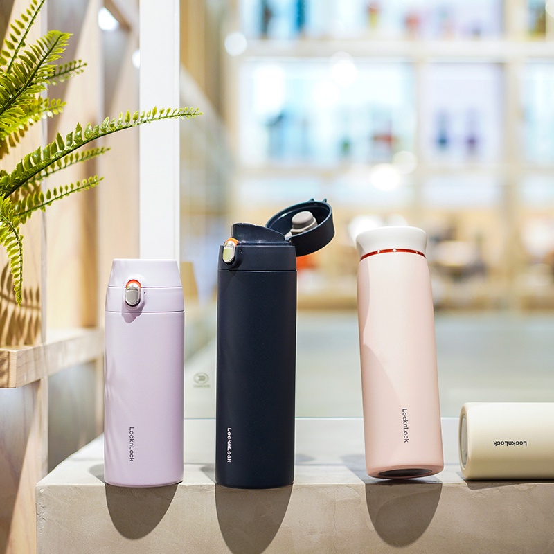 Bình Giữ Nhiệt LocknLock 500ML nhỏ gọn, màu đẹp Featherlight One-touch Tumbler Lock&amp;Lock LHC3257 - T2Cmall