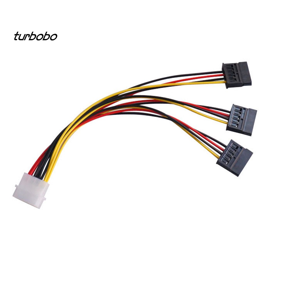 Dây Cáp Chuyển Đổi Từ 4pin Male Sang 3 Cổng Sata Female