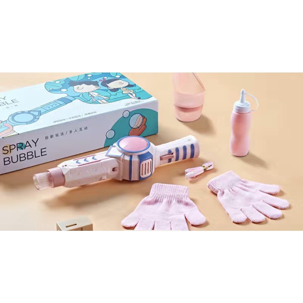 Súng đồ chơi tạo bong bóng khói cho bé - Đồ chơi nhà tắm, đồ chơi dã ngoại