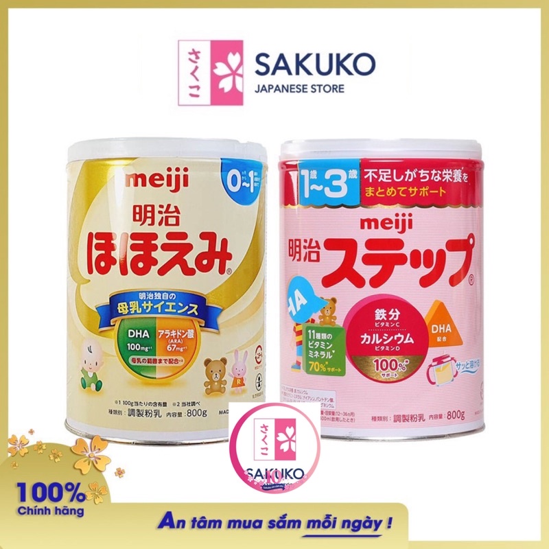 Sữa Công Thức MEIJI Số 0 Nội Địa Nhật Bản Hộp 800g - SAKUKO