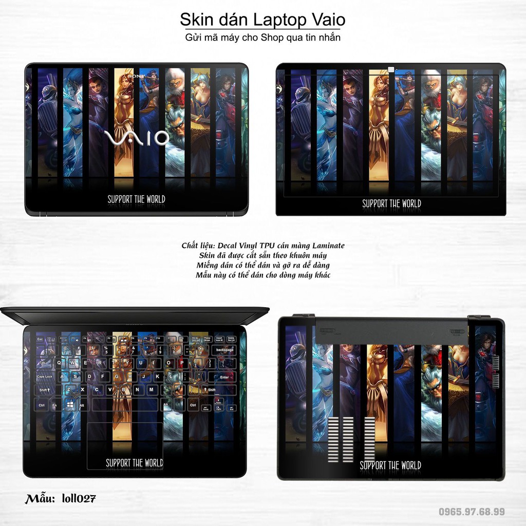 Skin dán Laptop Sony Vaio in hình Liên Minh Huyền Thoại _nhiều mẫu 3 (inbox mã máy cho Shop)