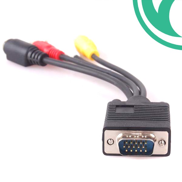 Bộ Chuyển Đổi Vga Sang Av Tv S-video 3 Audio Video Cho Máy Tính @ My