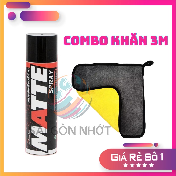 Xịt phục hồi nhựa nhám xe máy MATTE SPRAY 600ML - CHÍNH HÃNG LUBE71 THÁI LAN