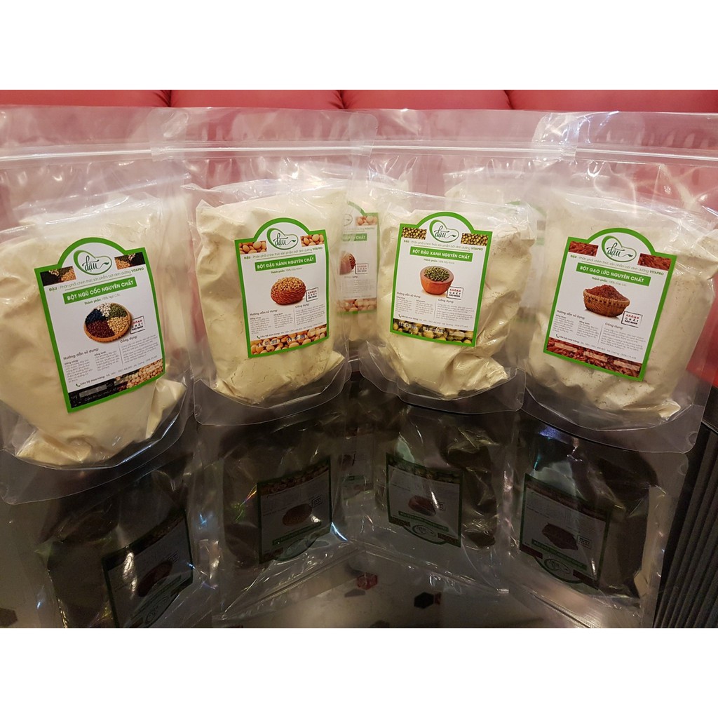 Bột đậu nành nguyên chất túi zip 0.5kg/1kg
