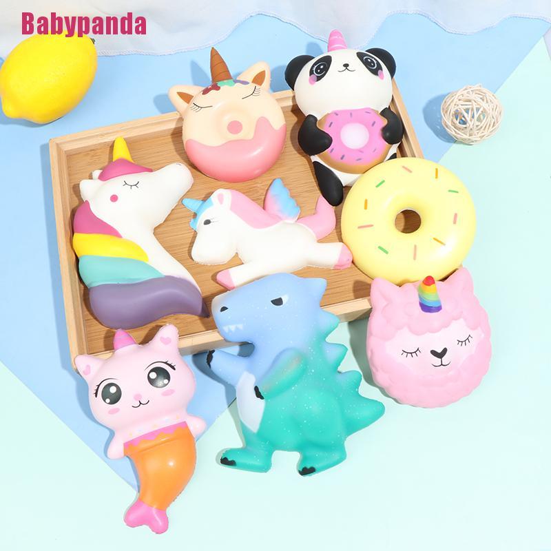 Đồ Chơi Xốp Squishy Giảm Stress Hình Kỳ Lân Dễ Thương Cho Bé