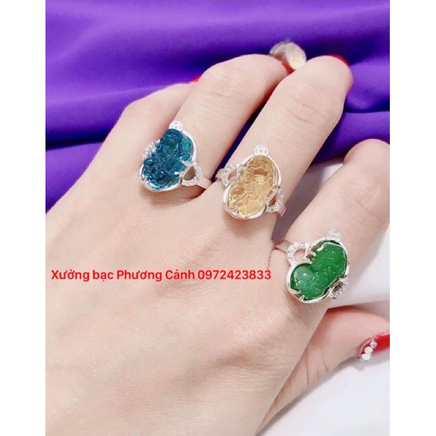 Nhẫn tỳ hưu bạc loại nhỏ XƯỞNG BẠC PHƯƠNG CẢNH CPJ