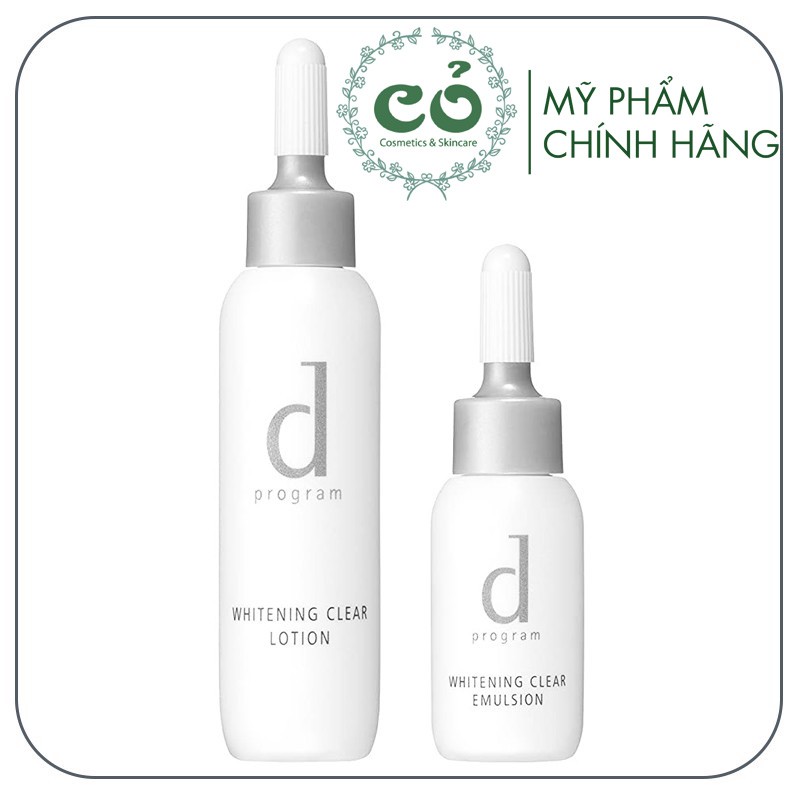 Bộ Dùng Thử Dưỡng Trắng Da D Program Whitening Clear Set