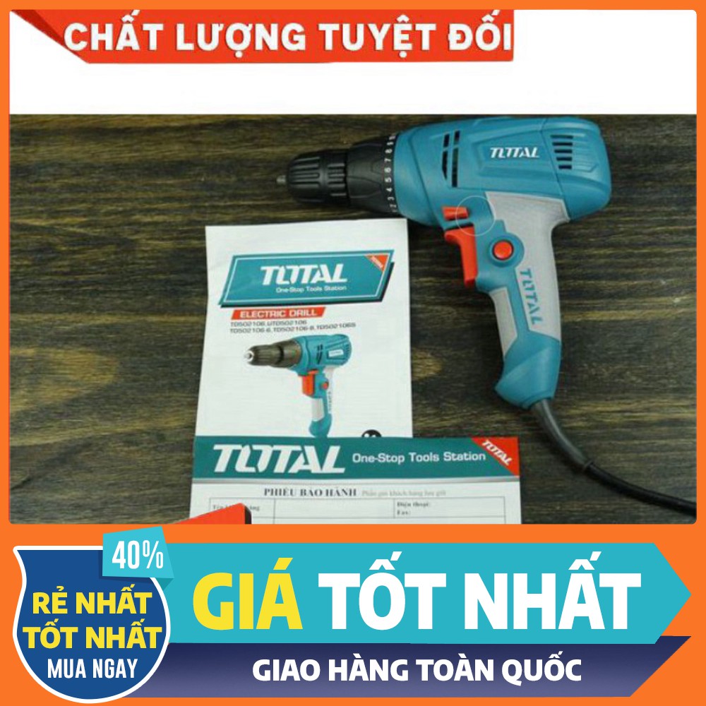 10mm Máy khoan vặn vít cầm tay 280W TOTAL TD502106 [bảo hành chính hãng]