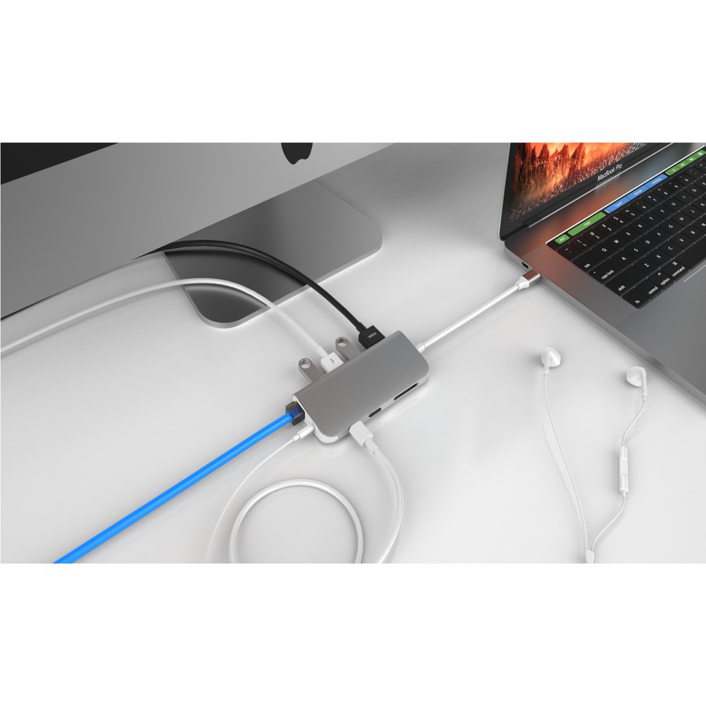 Cổng chuyển HyperDrive Power 9in1 Usb - C for Macbook,Ipad, Ultrabook &amp; Usb-C Devices