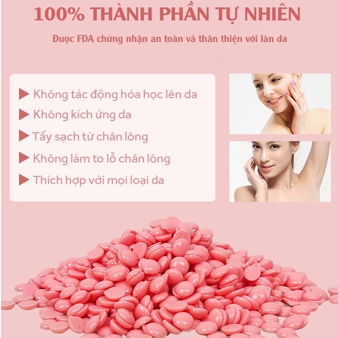 500gr Sáp Wax Lông Premier Hard Wax Beans Nhập Khẩu Cao Cấp - Dẻo Thơm, Siêu Bám