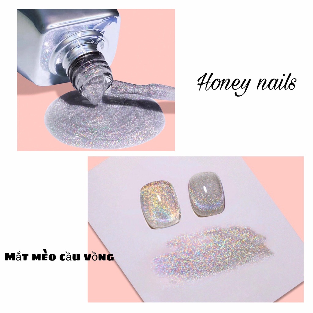 Ơn Gel Mắt Mèo Kim Cương Cầu Vồng Dirse chính hãng - Sơn mắt mèo trang trí móng ánh cầu vồng sang chảnh