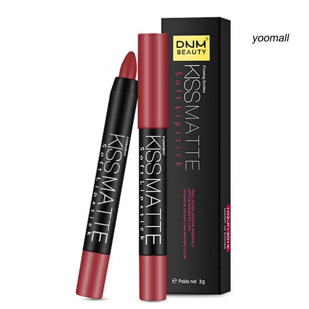 [Hàng mới về] Son môi trang điểm DNM 19 màu sắc tùy chọn dưỡng ẩm chống thấm nước cao cấp