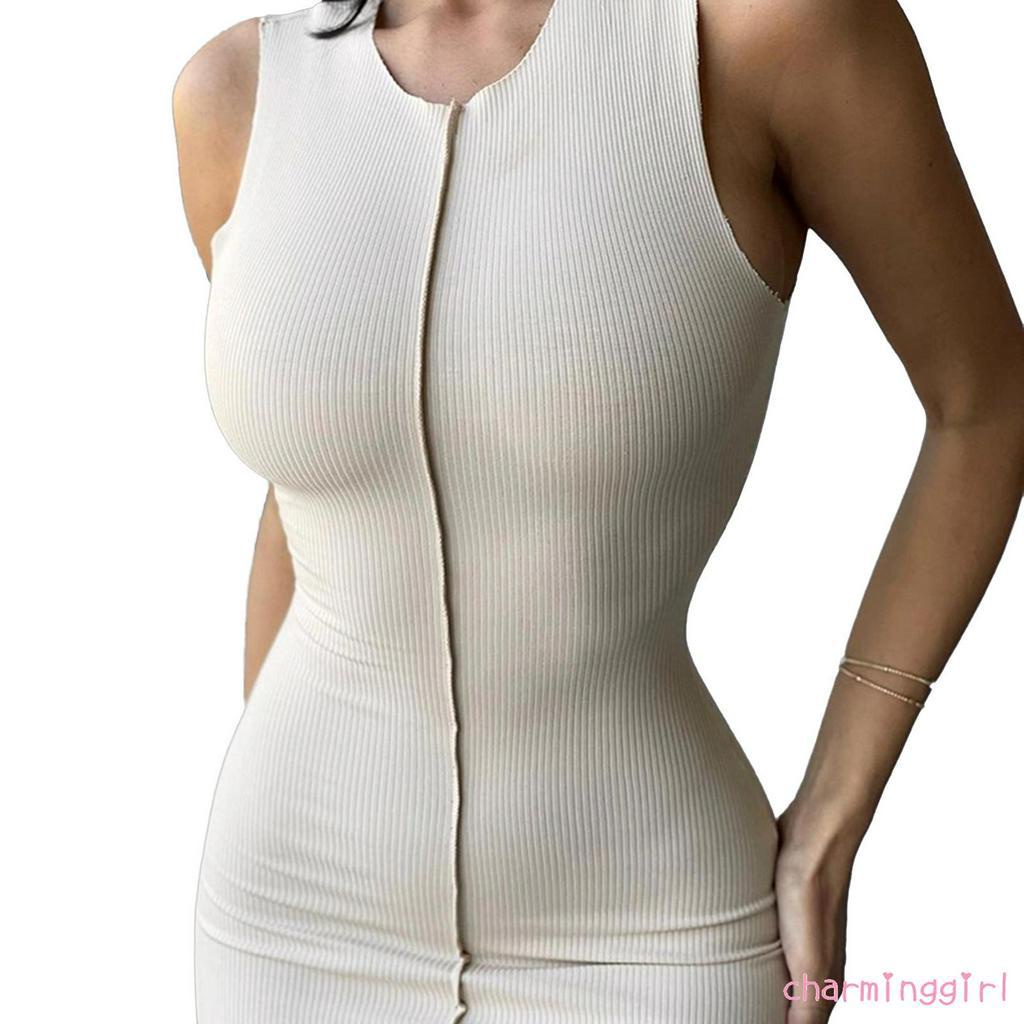 Đầm Ôm Dáng Không Tay Thời Trang Dành Cho Nữ