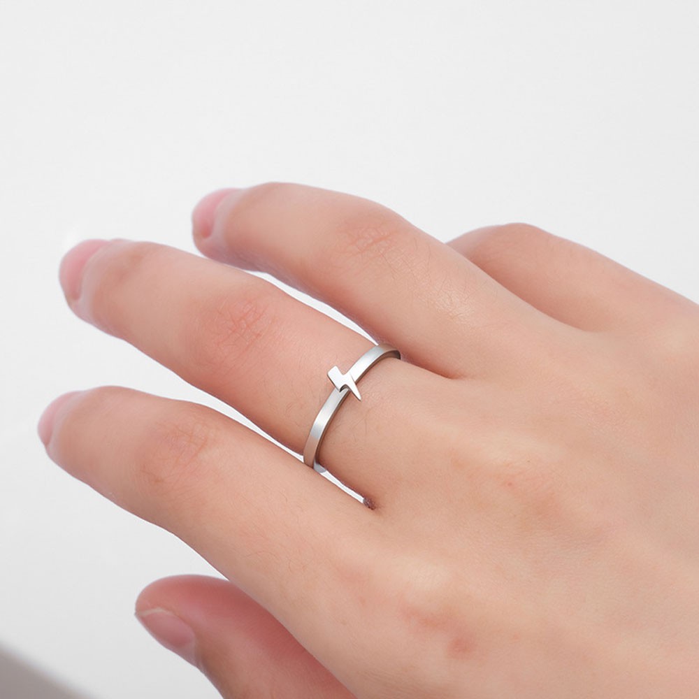 Set Nhẫn Đeo Tay Kim Loại Phong Cách Vintage Cho Cặp Đôi