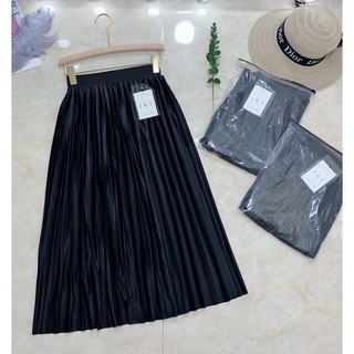 Chân váy quốc dân xếp li dáng dài