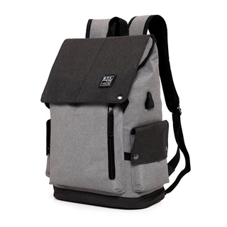 Travel Backpack color matching men's backpack leisure Korean college student bag usb rechargeable computer bag spot DDZT