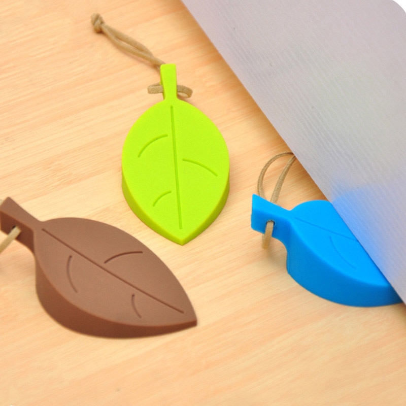 Thanh chặn cửa bằng silicon hình chiếc lá