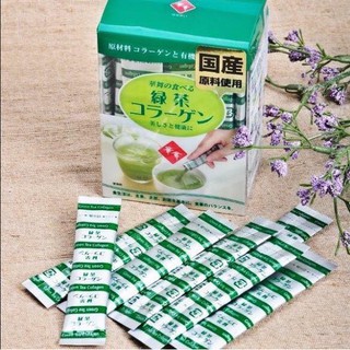Bột Trà Xanh Collagen Hanamai Nhật Bản