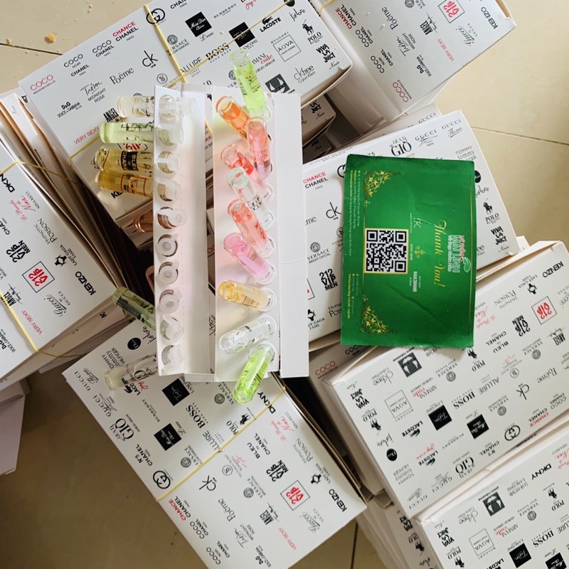 Set Nước Hoa Mini 20 Chai, Lọ 2ml [CHÍNH HÃNG - BAO TEST] Set 20 Chai, Lọ Tinh Dầu PHÁP Lưu Hương 6 - 8 Tiếng | BigBuy360 - bigbuy360.vn