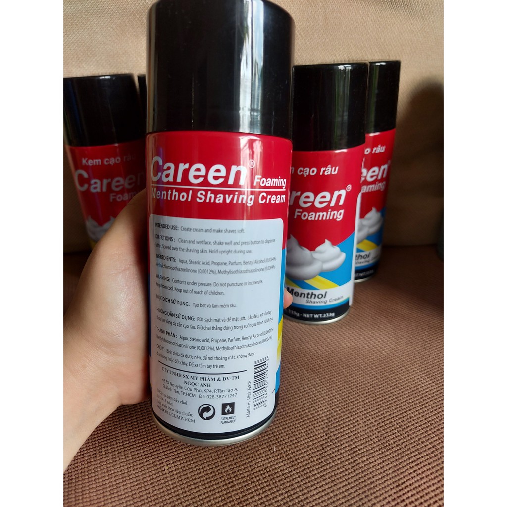 Kem cạo râu Careen tạo bọt Foaming 333g