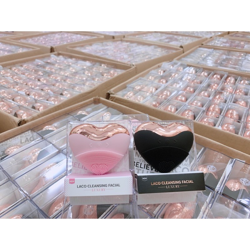 Máy rửa mặt LACO LUXURY chính hãng tích hợp 4 chức năng với đầu lông cọ kháng khuẩn siêu mềm Mua 1 Tặng 2 | BigBuy360 - bigbuy360.vn