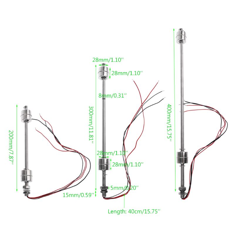 Công Tắc Phao Cảm Biến Mực Nước Bằng Thép Không Gỉ 220V 10W