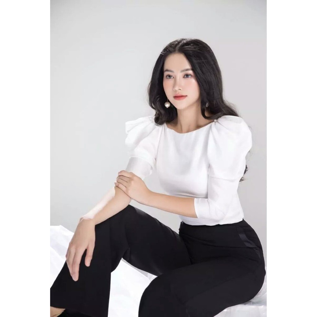 ❣️FREESHIP❣️ÁO CỔ THUYỀN TAY PHỒNG
