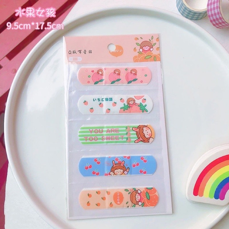 Set Băng Keo Cá Nhân Cute Hoạt Hình Dễ Thương