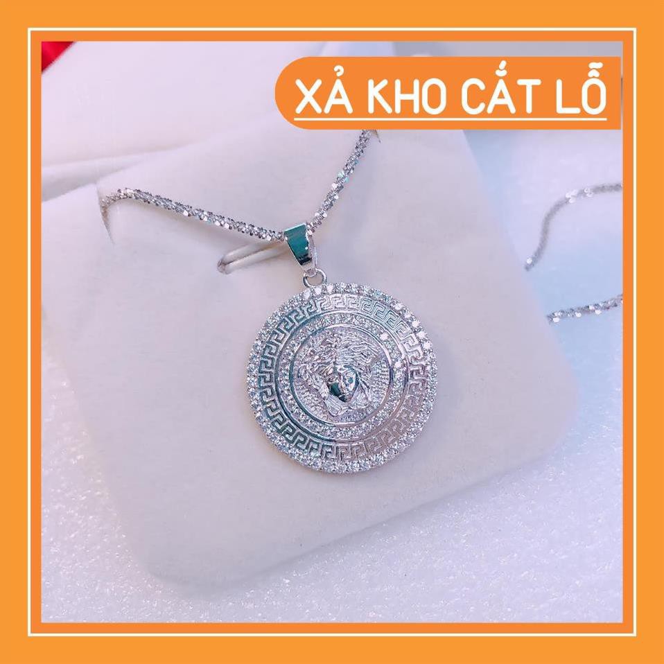 Dây chuyền nữ mặt ver sac bạc ý 9.25 xi kim sang trọng