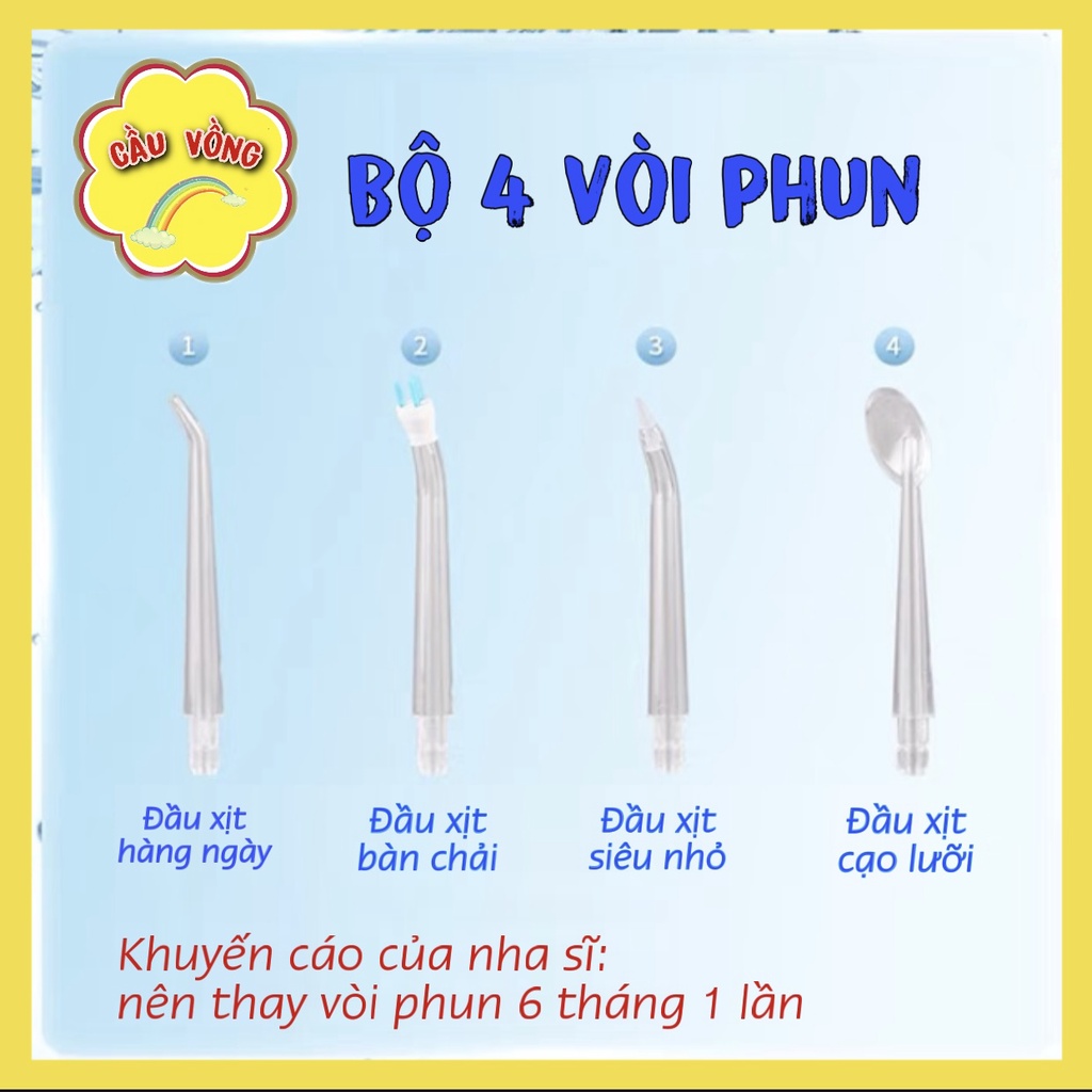 Máy Tăm Nước Cầm Tay Oral - Công nghệ mới nhất - Tăm nước cao cấp vệ sinh răng miệng siêu sạch