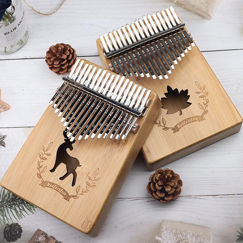 Đàn piano Kalimba bằng gỗ 17 phím sử dụng bằng ngón tay cái - Đàn Kalimba 17 Phím Bằng Gỗ