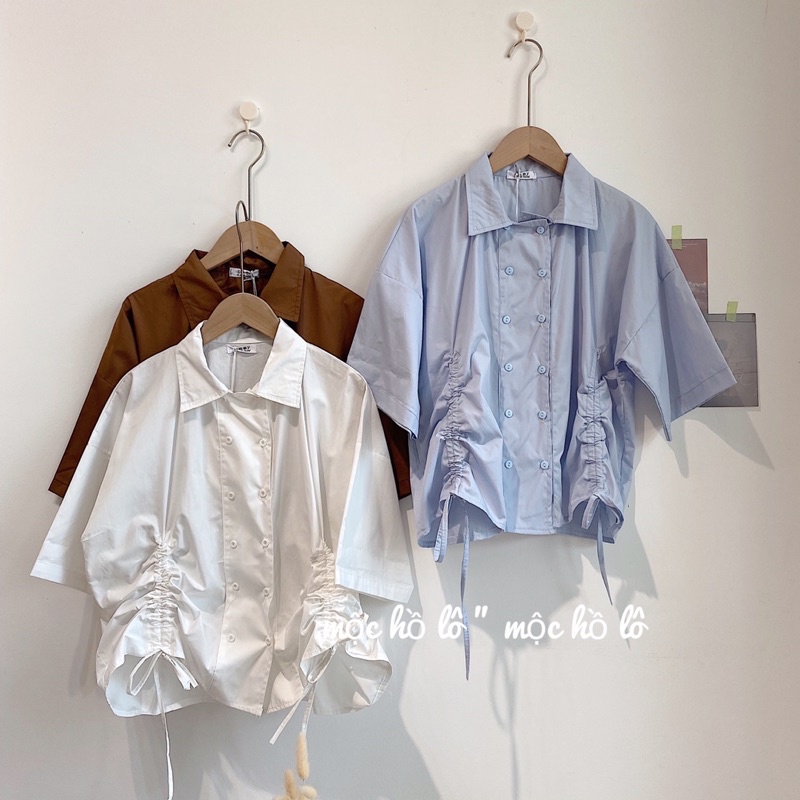 Sơ mi thô hàn rút hai bên  ( ảnh thật tự chụp ) | BigBuy360 - bigbuy360.vn