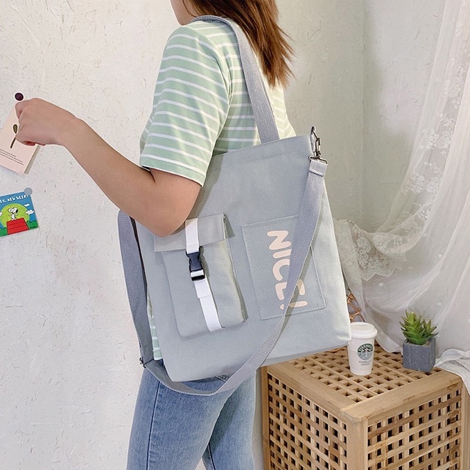 Túi đeo vai ENVIROSAX vải canvas cỡ lớn thời trang cá tính