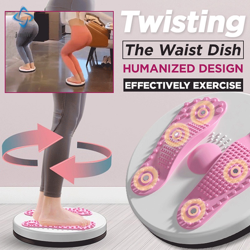 Twisting The Waist Dish Non Slip Body Shaping Twisting Waist Twister Plate Exercise Machine with 6 Magnets