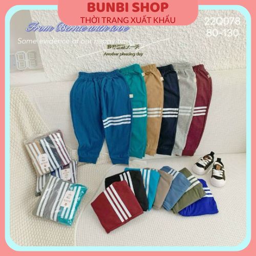 Quần thu đông dài bo gấu BERNIE FASHION KIDS cho bé trai,bé gái nhiều màu sắc,hàng việt nam xuất khẩu chuẩn