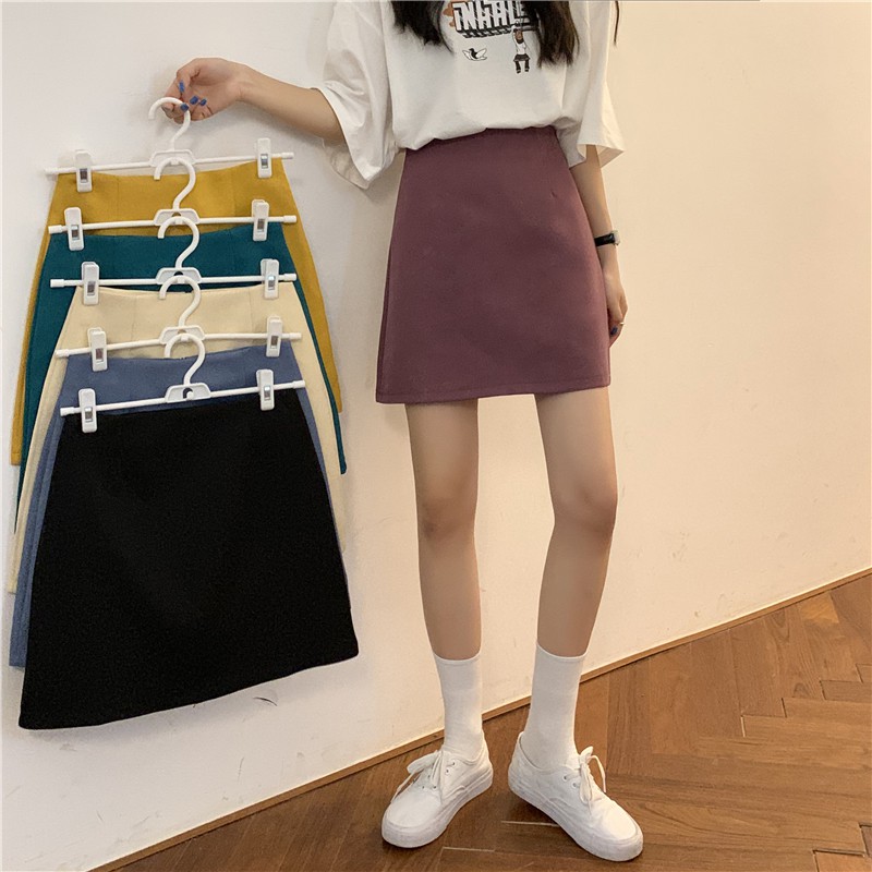 Xiaozhainv Chân váy chữ A lưng cao thời trang cho nữ | BigBuy360 - bigbuy360.vn