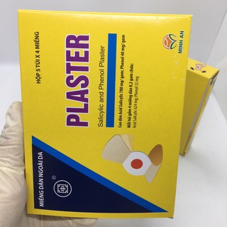 Miếng dán mụn cơm mụn cóc Plaster Minh an ( 1túi* 4 miếng)