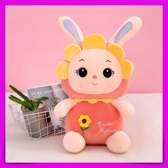 [Hàng Mới ] Gấu Bông Hình Nhân Vật Thỏ Hoa Mặt Trời Sun Flower JOUJOU Mềm Mịn Dễ Thương Quà Tặng Đáng Yêu Size 30Cm 45Cm