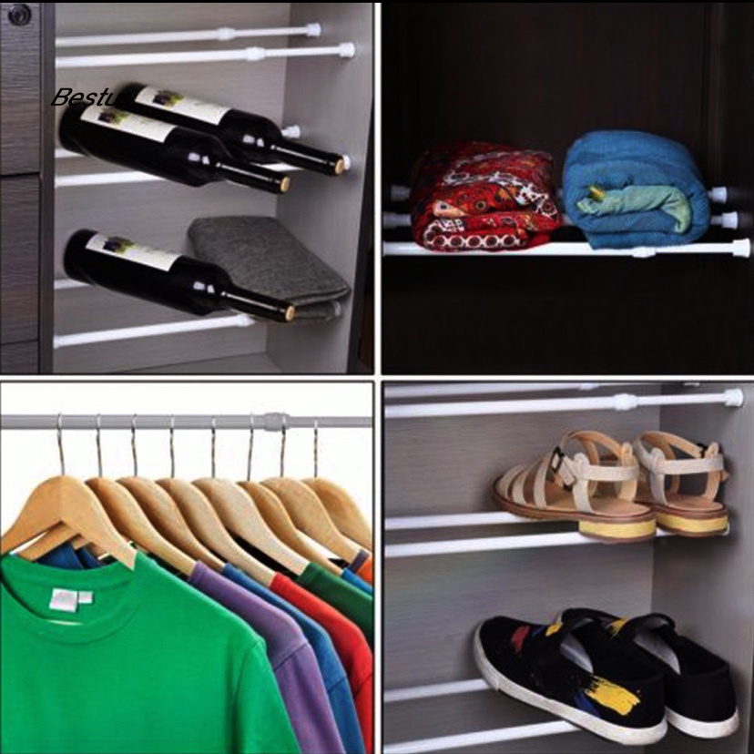 Thanh treo nhỏ trắng, treo rèm,có thể sáng tạo để đồ đa năng