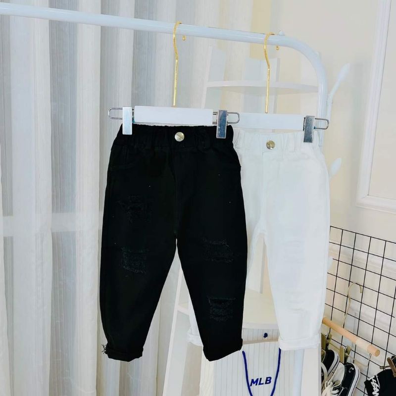 [Siêu rẻ] Quần Kaki Cho Bé Trai Và Gái Vải Kaki Mềm Co Giãn Size 14/28kg